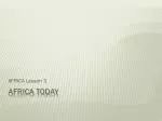 Africa Today - slide 1