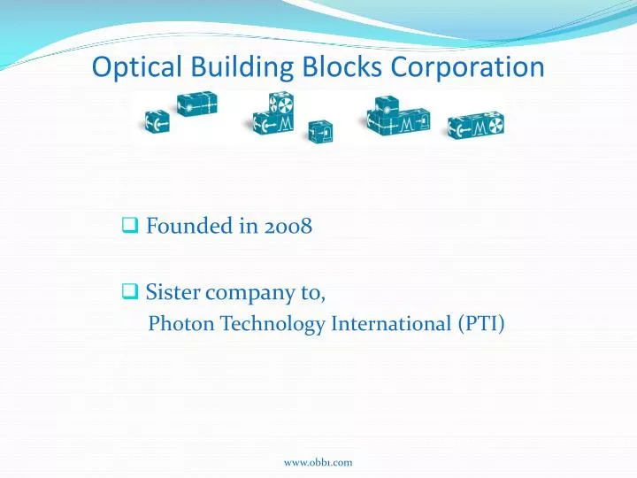 optical building blocks corporation