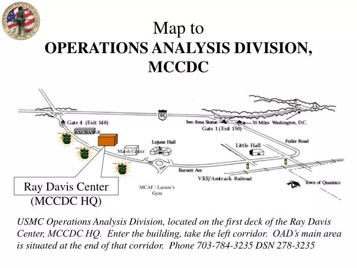 map to operations analysis division mccdc