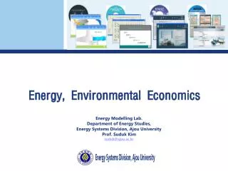 Energy, Environmental Economics