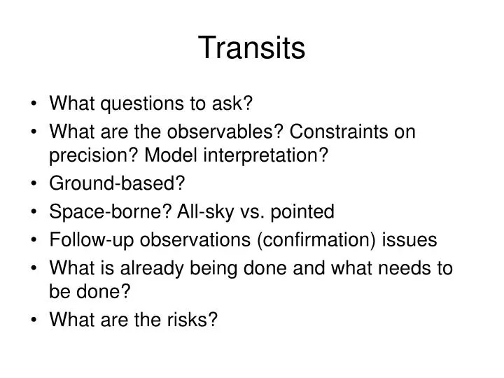 transits