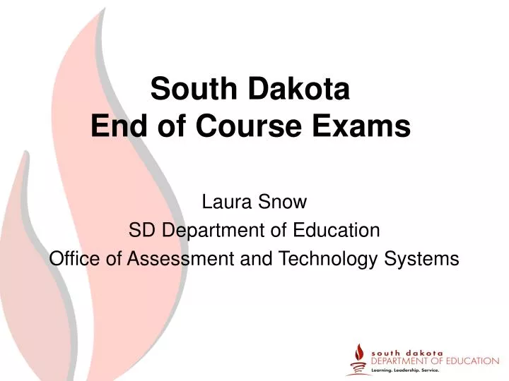 south dakota end of course exams