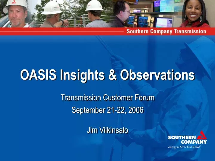 oasis insights observations
