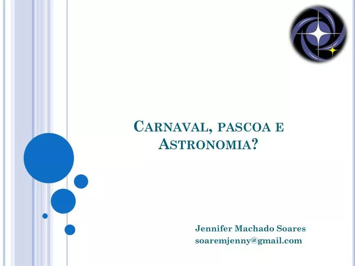 carnaval pascoa e astronomia