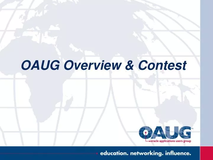 oaug overview contest