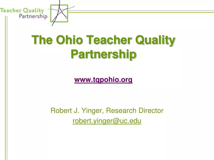 the ohio teacher quality partnership www tqpohio org