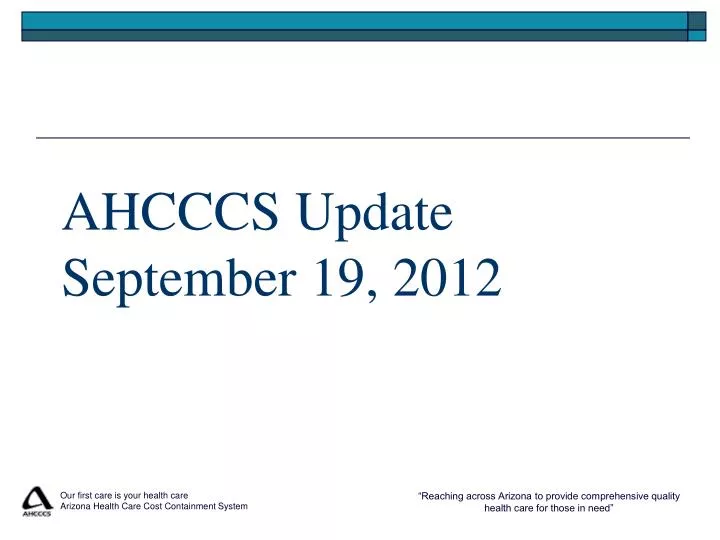 ahcccs update september 19 2012