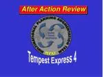 After Action Review - slide 1