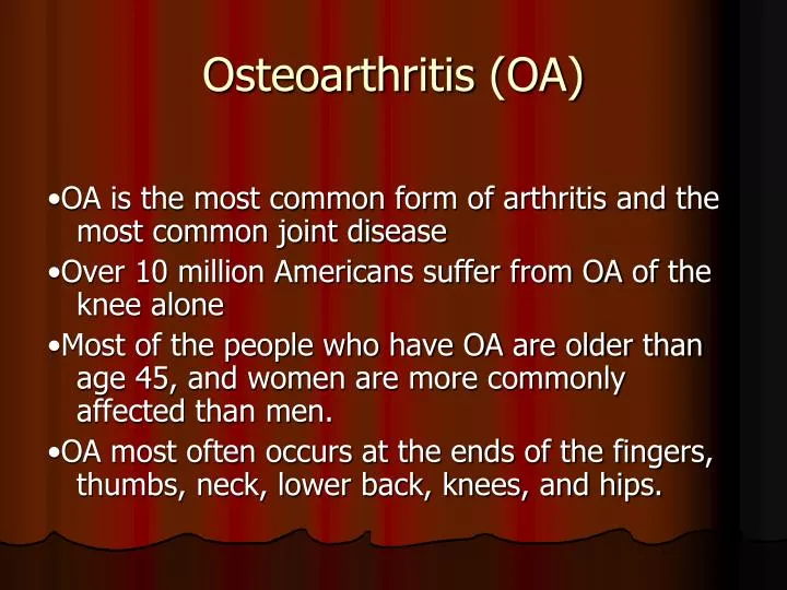 osteoarthritis oa