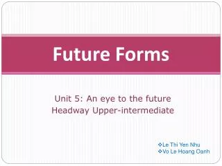 Future Forms