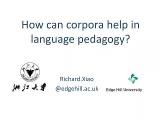 How can corpora help in language pedagogy?