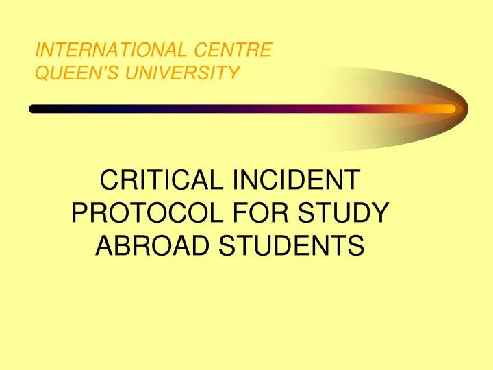 international centre queen s university