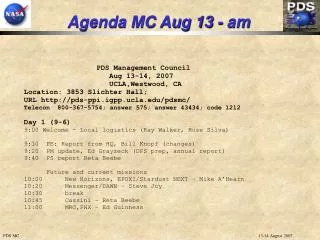Agenda MC Aug 13 - am