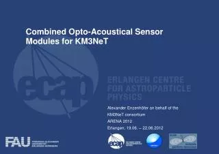 Combined Opto -Acoustical Sensor Modules for KM3NeT
