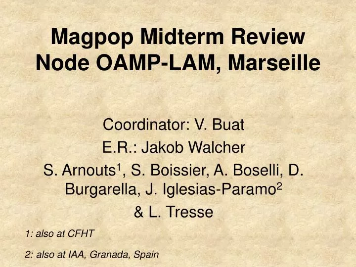 magpop midterm review node oamp lam marseille