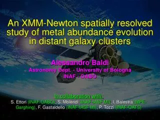 An XMM-Newton spatially resolved study of metal abundance evolution in distant galaxy clusters