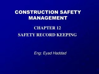 PPT - Construction Safety Management PowerPoint Presentation, Free ...