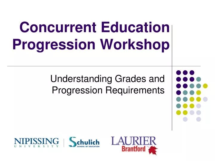 concurrent education progression workshop