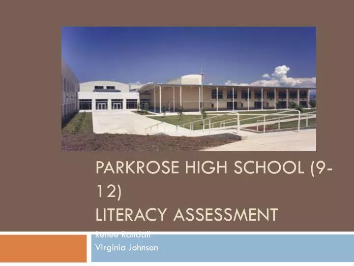 parkrose high school 9 12 literacy assessment