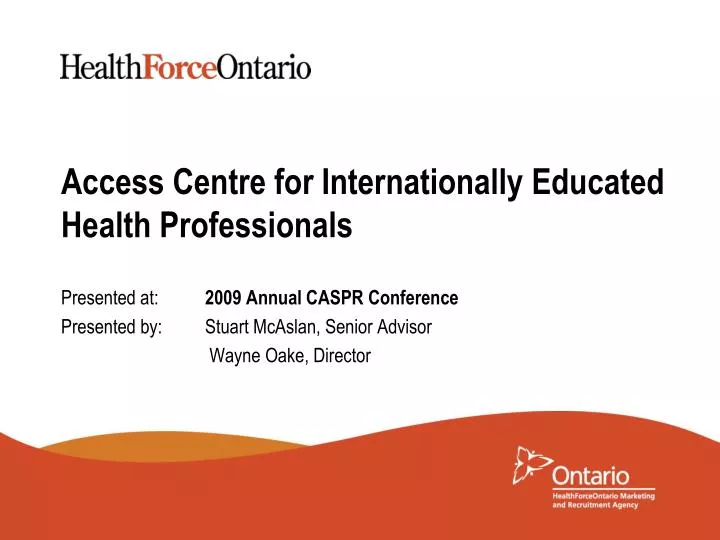 access centre for internationally educated health professionals