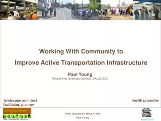 Working With Community to Improve Active Transportation Infrastructure