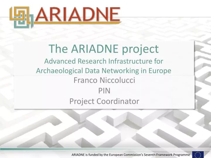 the ariadne project advanced research infrastructure for archaeological data networking in europe