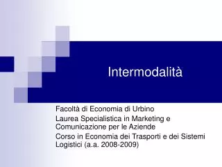 intermodalit