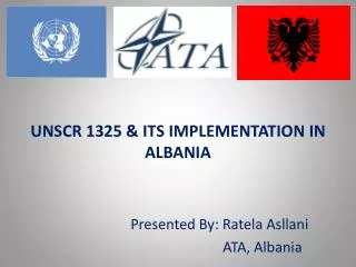 UNSCR 1325 &amp; ITS IMPLEMENTATION IN ALBANIA