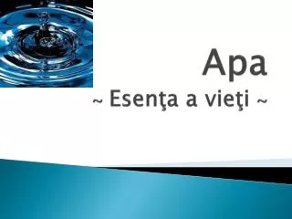 apa esen a a vie i