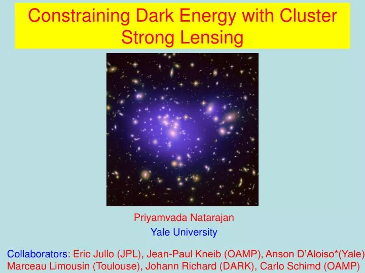 constraining dark energy with cluster strong lensing