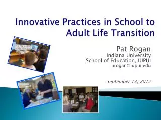 Innovative Practices in School to Adult Life Transition