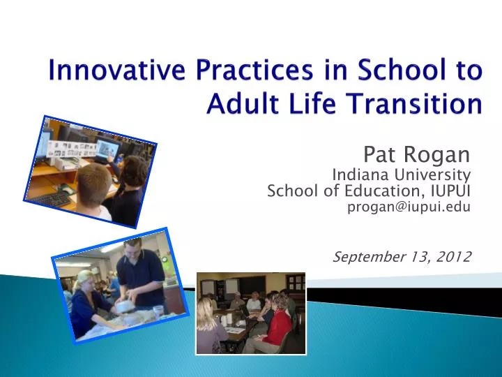 innovative practices in school to adult life transition