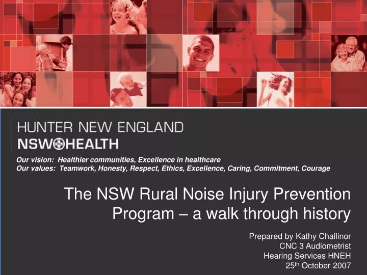 the nsw rural noise injury prevention program a walk through history