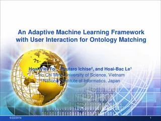 An Adaptive Machine Learning Framework with User Interaction for Ontology Matching