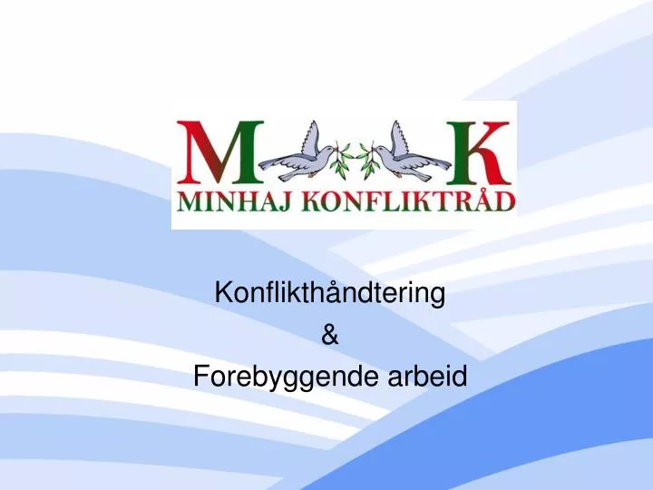 konflikth ndtering forebyggende arbeid