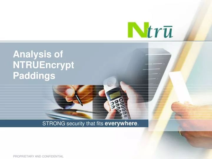 analysis of ntruencrypt paddings