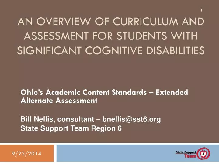 an overview of curriculum and assessment for students with significant cognitive disabilities