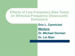 Effects of Low-Frequency Bias Tones on Stimulus-Frequency Otoacoustic Emissions