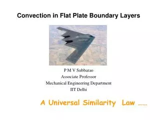 Convection in Flat Plate Boundary Layers