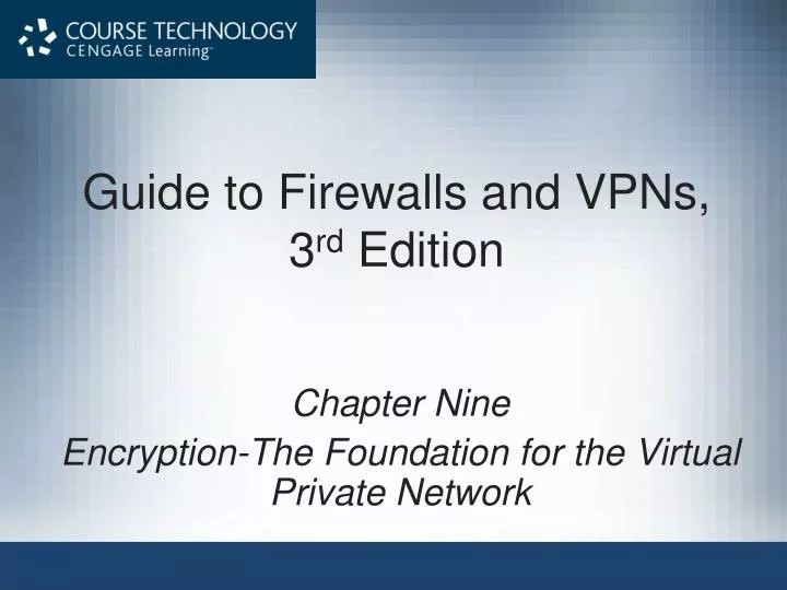 guide to firewalls and vpns 3 rd edition