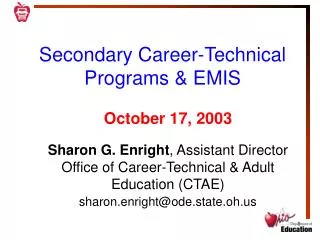 Secondary Career-Technical Programs &amp; EMIS