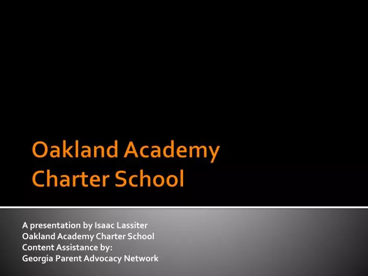 oakland academy charter school