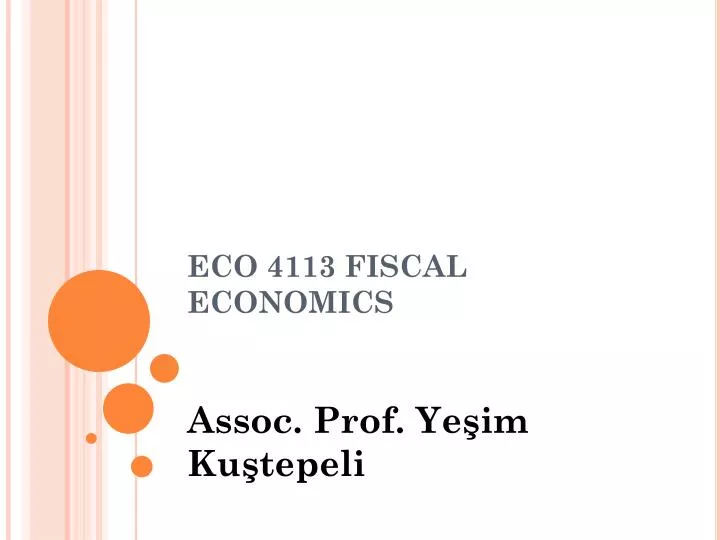 eco 4113 fiscal economics