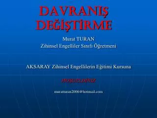 davrani de t rme