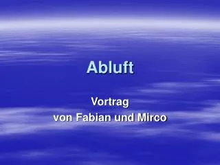 abluft