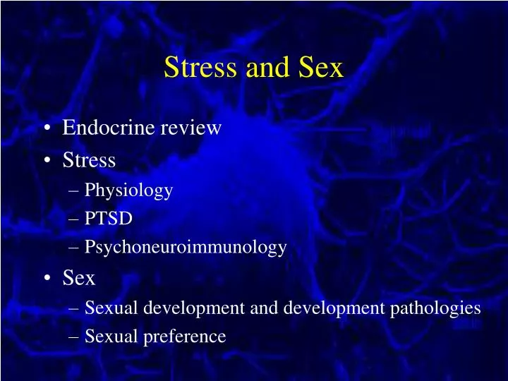 stress and sex