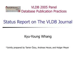 Status Report on The VLDB Journal