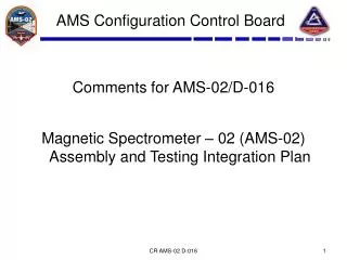AMS Configuration Control Board