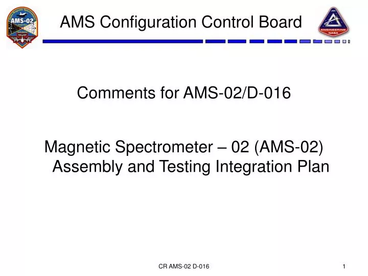 ams configuration control board