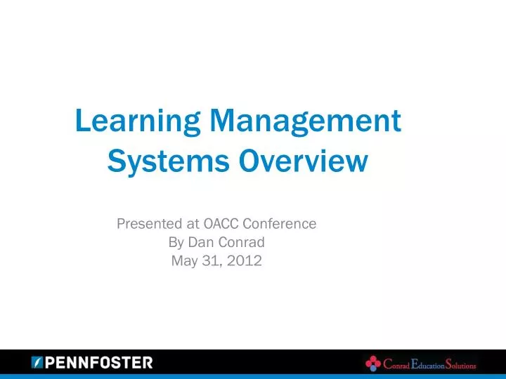 learning management systems overview